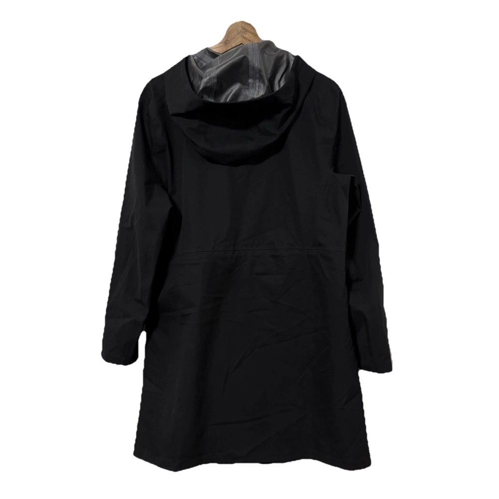 NWT Bass Outdoor Women’s Black Twill Anorak Hooded Wind Resistant Jacket Size M - Picture 4 of 10